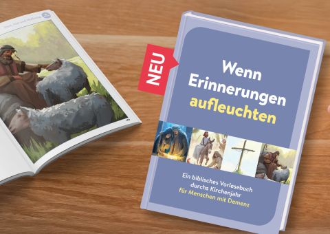 Buchcover und Innenseite von Wenn "Erinnerungen aufleuchten"